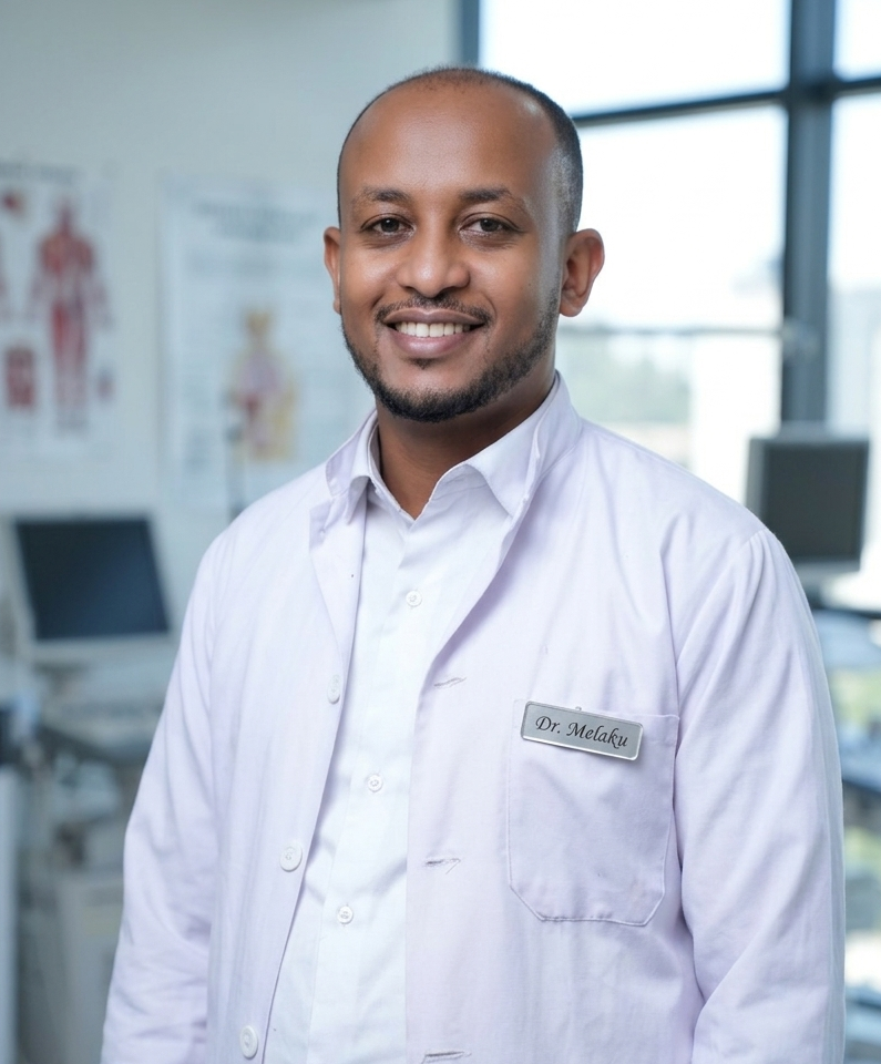 Portrait of Dr. Melaku Asegahegn